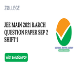 JEE Main 2021 Question Paper with Solution PDF BArch Sept 2 Shift 1 ZPYP